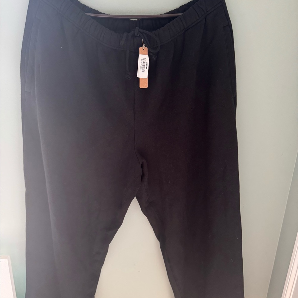 Skims Cotton Fleece Straight Leg Pant XL